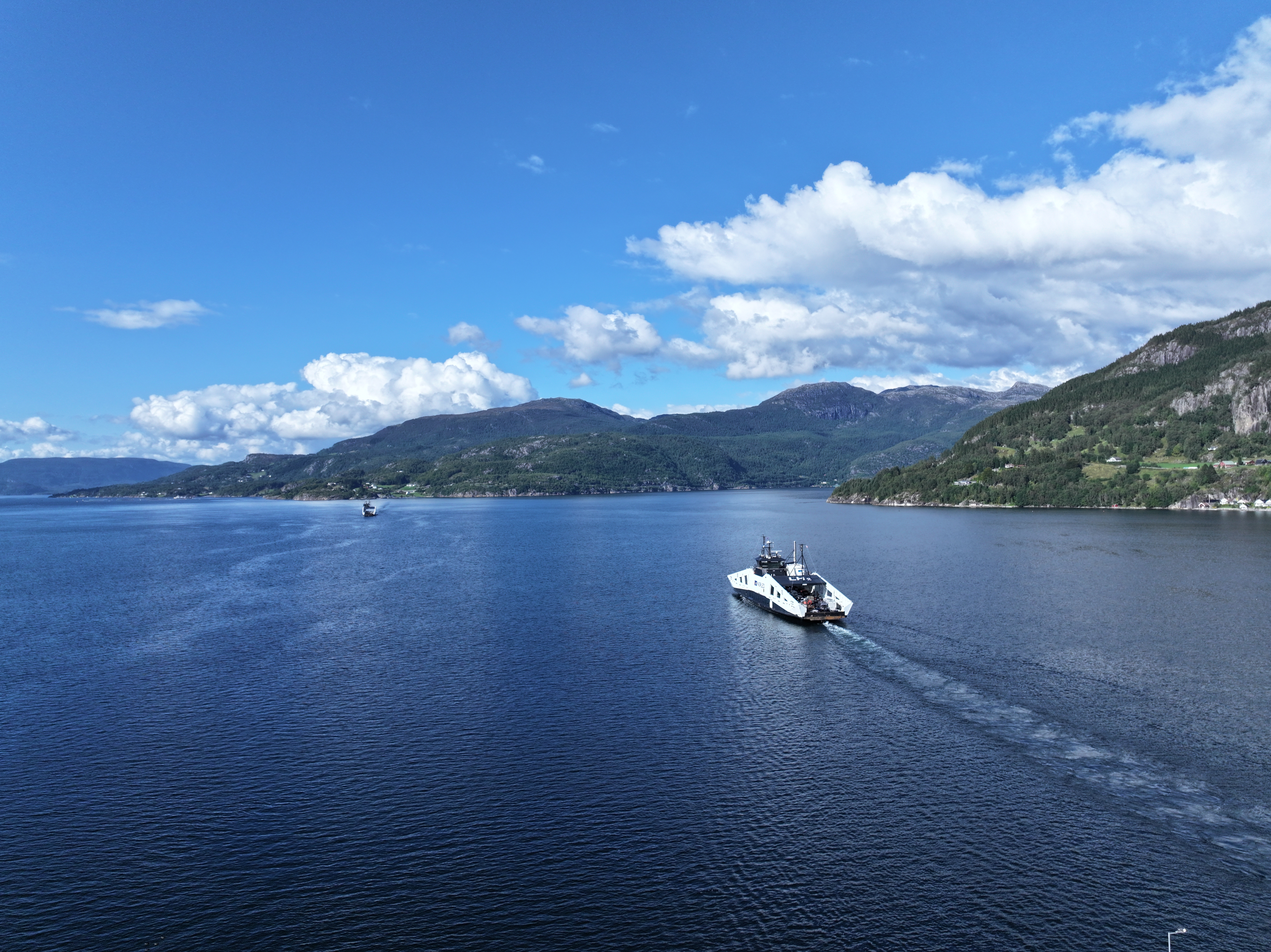 Norwegian fjord village